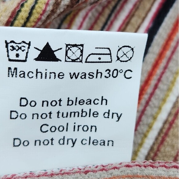 Agnes Orinda Dress Plus Size 3X Colorful Stripes Ruffle Boho Office Work Career - Picture 9 of 9